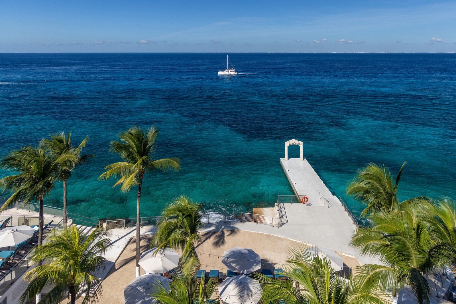 Cozumel Palace ocean view with pier